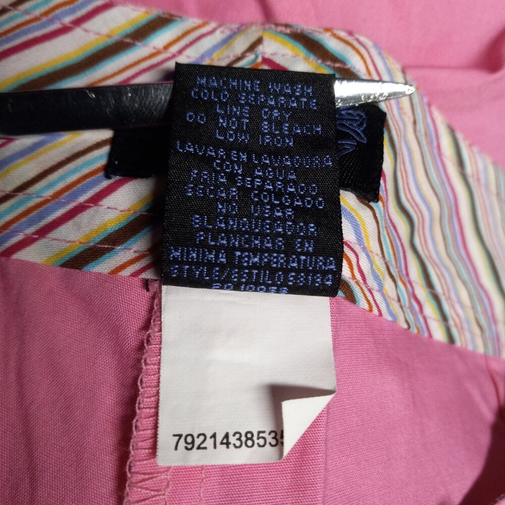 Star City Size 7 Short Shorts Juniors Hot Pink Cotton Blend Button Accent NEW - Picture 4 of 4
